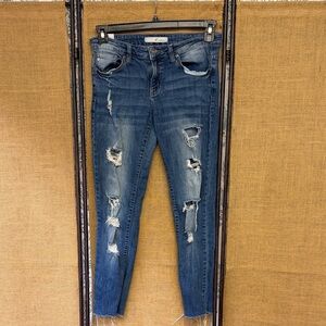 KanCan Ripped Blue Skinny Jeans